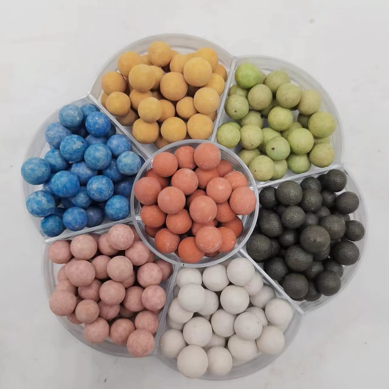 建筑造景魚缸彩陶粒